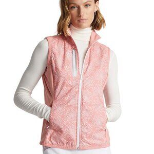 NWT RLX Ralph Lauren Women's Golf Techy Full Zip Pink Outwear Vest